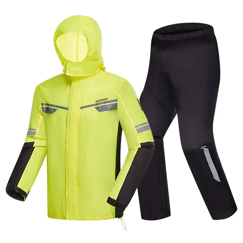 Motorcycle Gear For Men - Motorcycle Split Raincoat Rain Pants Rain