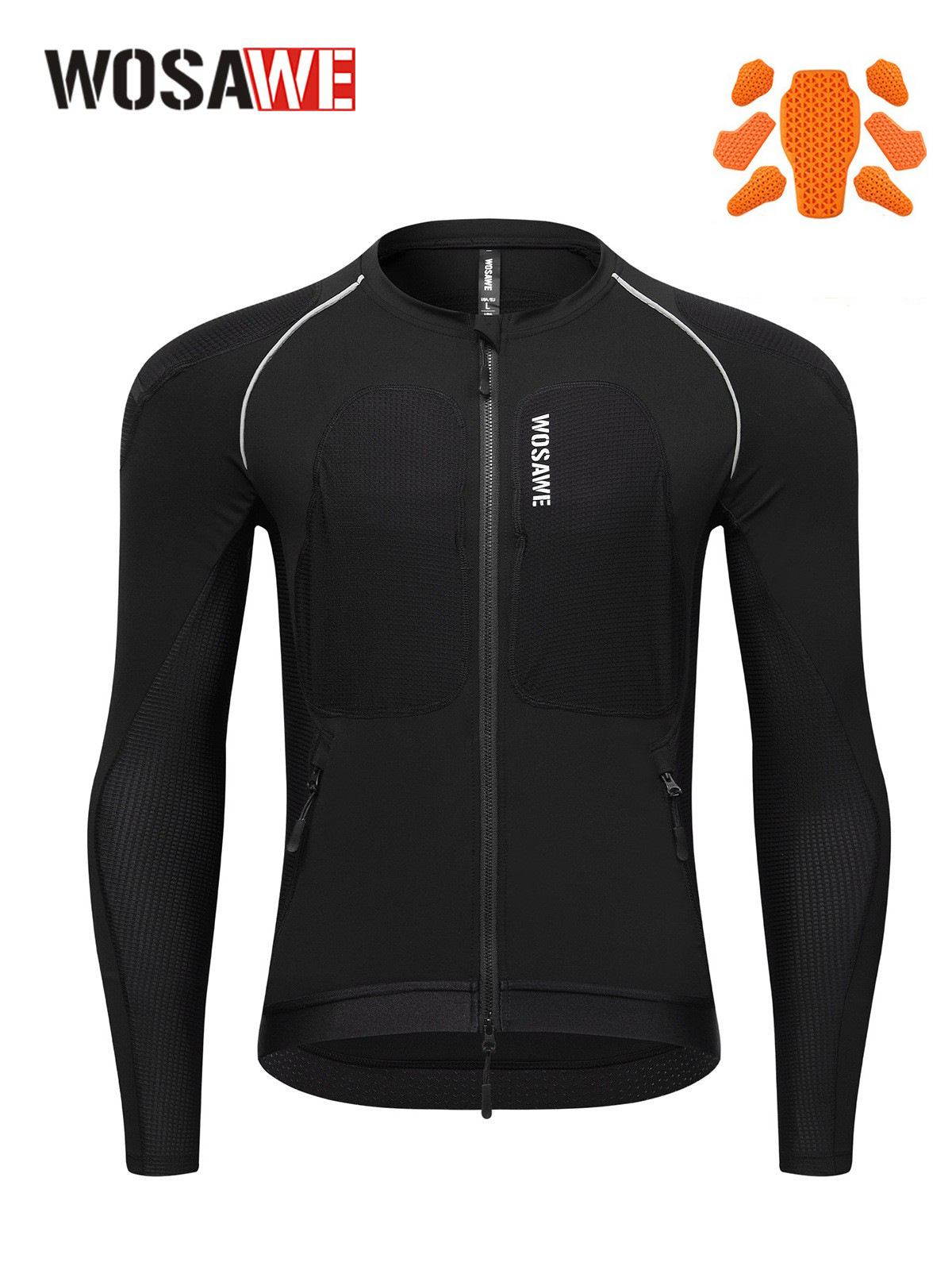 Motorcycle Gear For Men - WOSAWE Men Motorcycle Riding Jacket Breathable