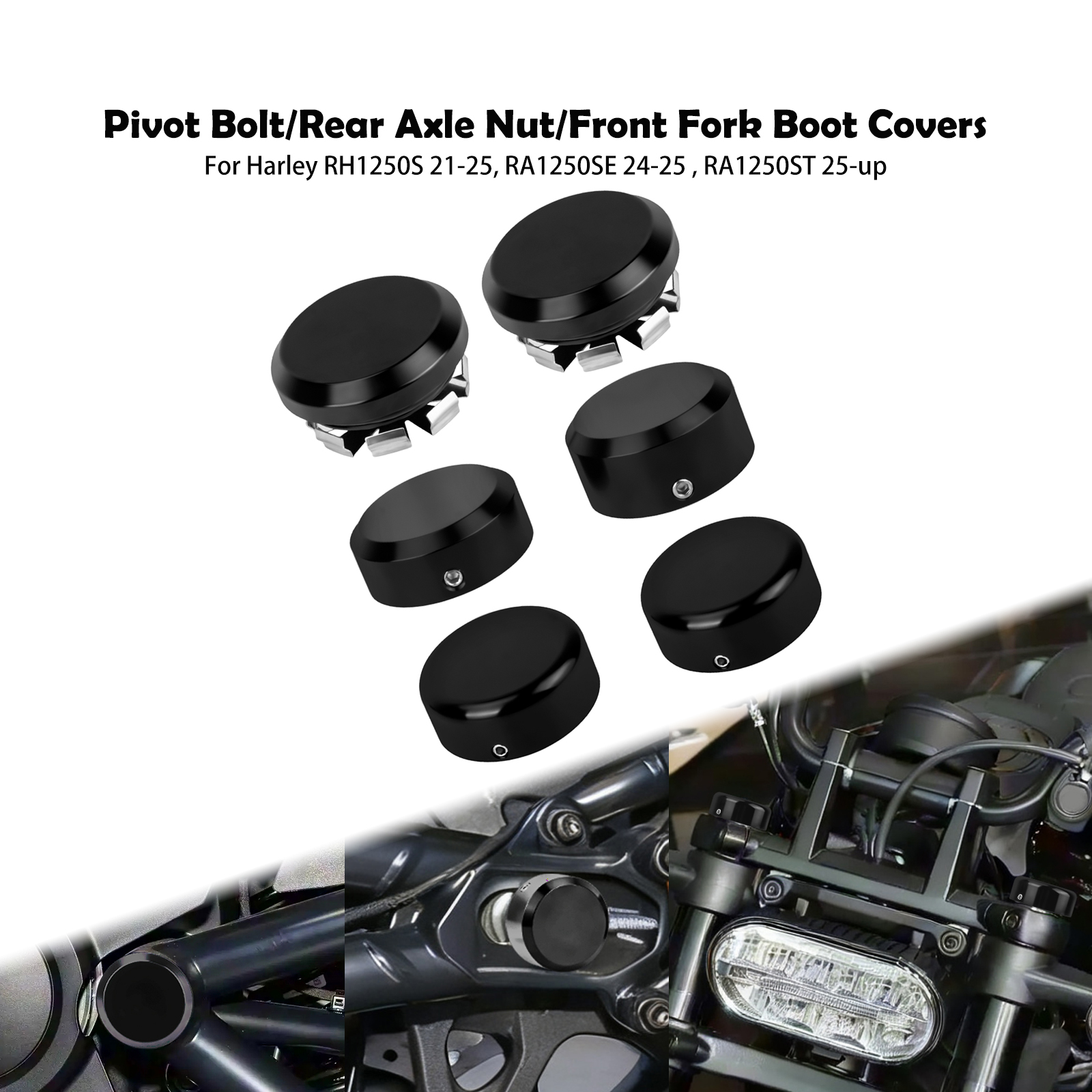 Motorcycle Gear Boots - Motorcycle Rear Axle Nut Cover Swingarm