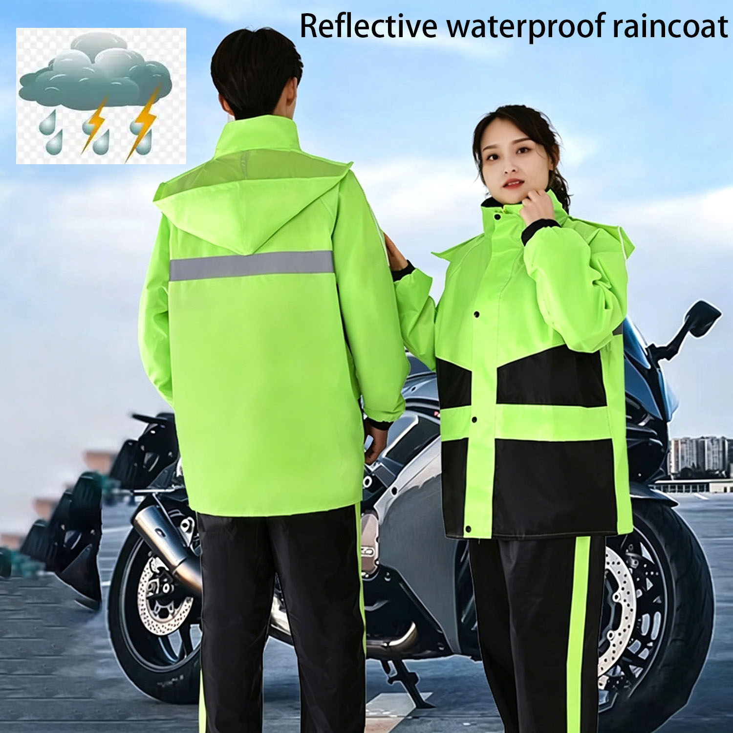 Motorcycle Raincoat Suits Men  - Motorcycle Gear For Men recension och pris