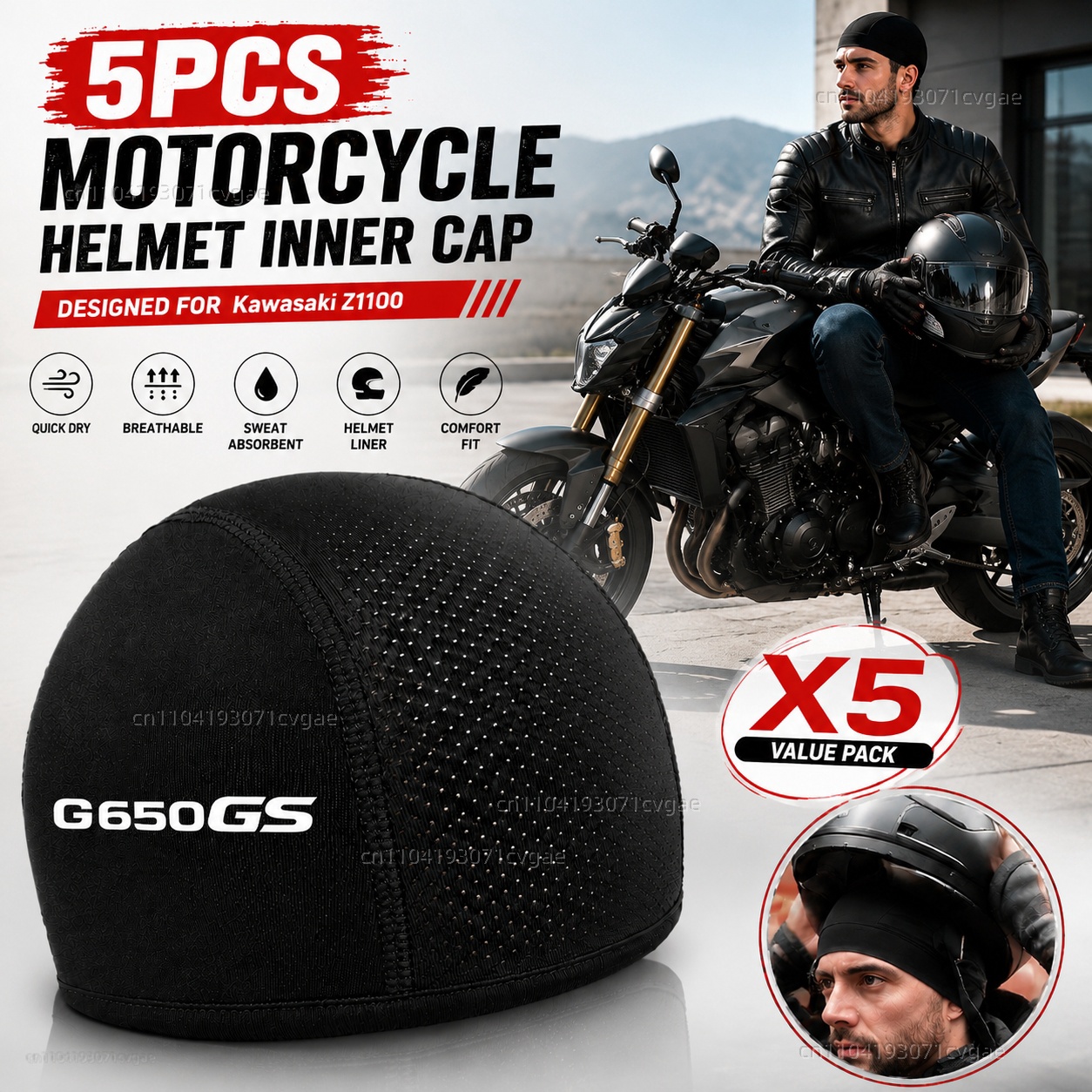 5pcs Motorcycle Helmet Inner C - Motorcycle Gear For Men recension och pris