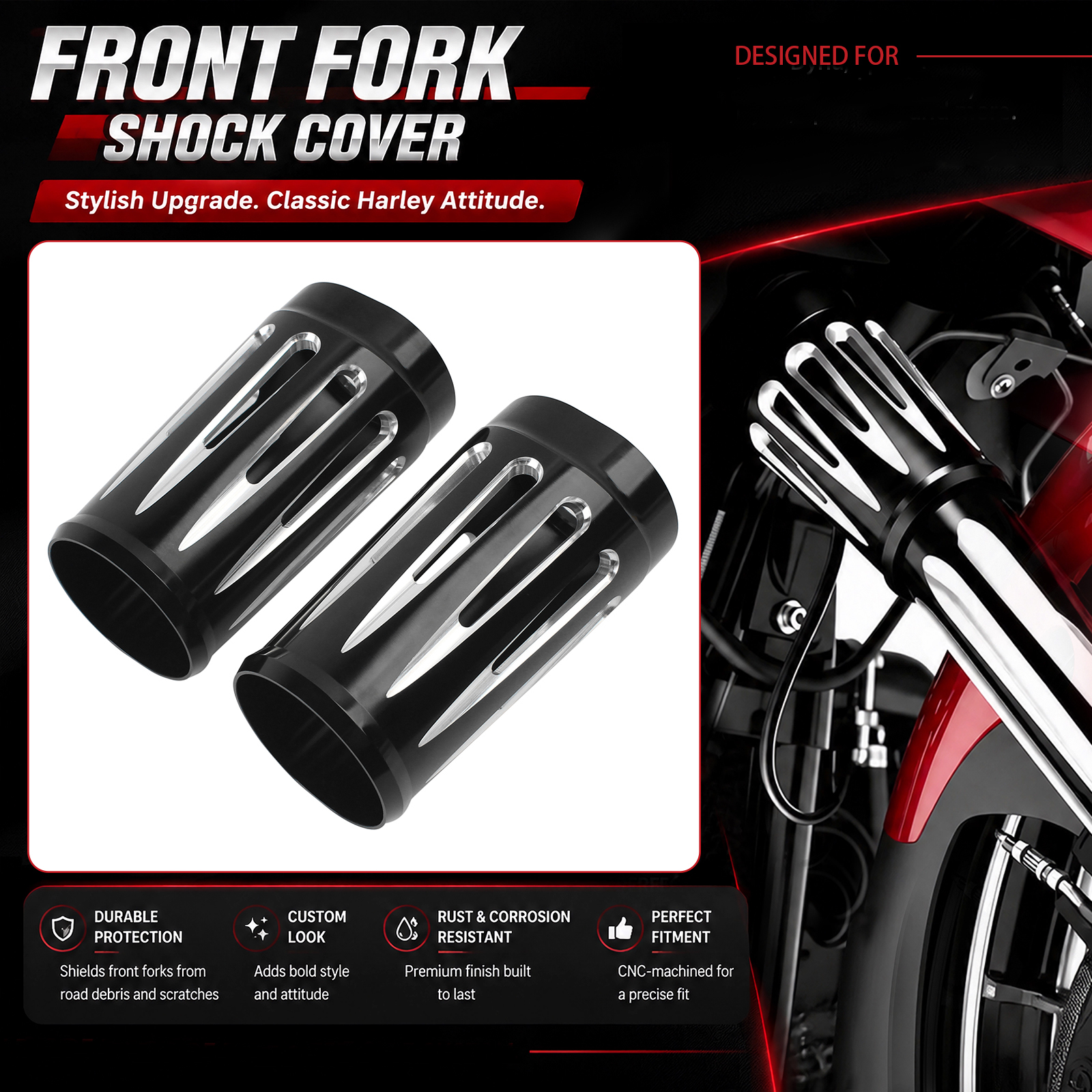 Motorcycle Fork Boot Slider Co - Motorcycle Gear Boots recension och pris