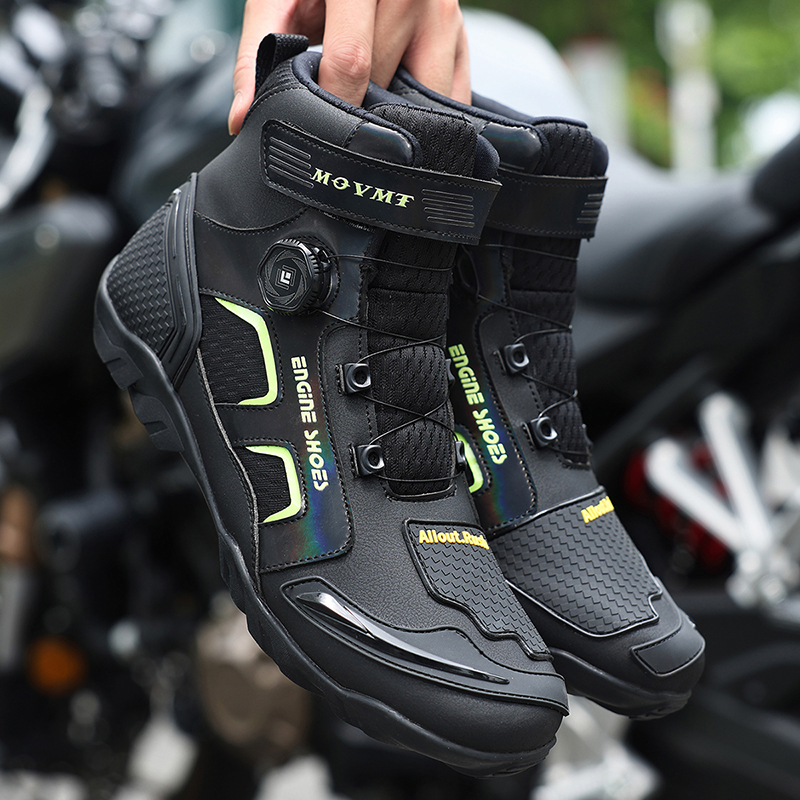 Motorbike Shoes Motocross Stre - Motorcycle Gear Boots recension och pris