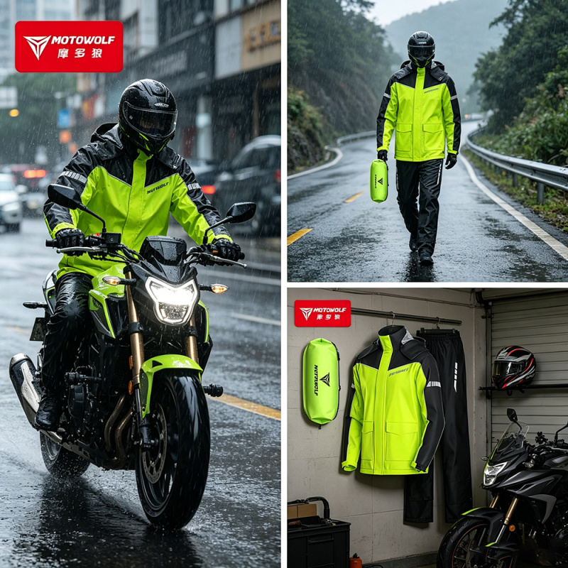 MOTOWOLF Motorcycle Raincoat A - Motorcycle Gear Boots recension och pris