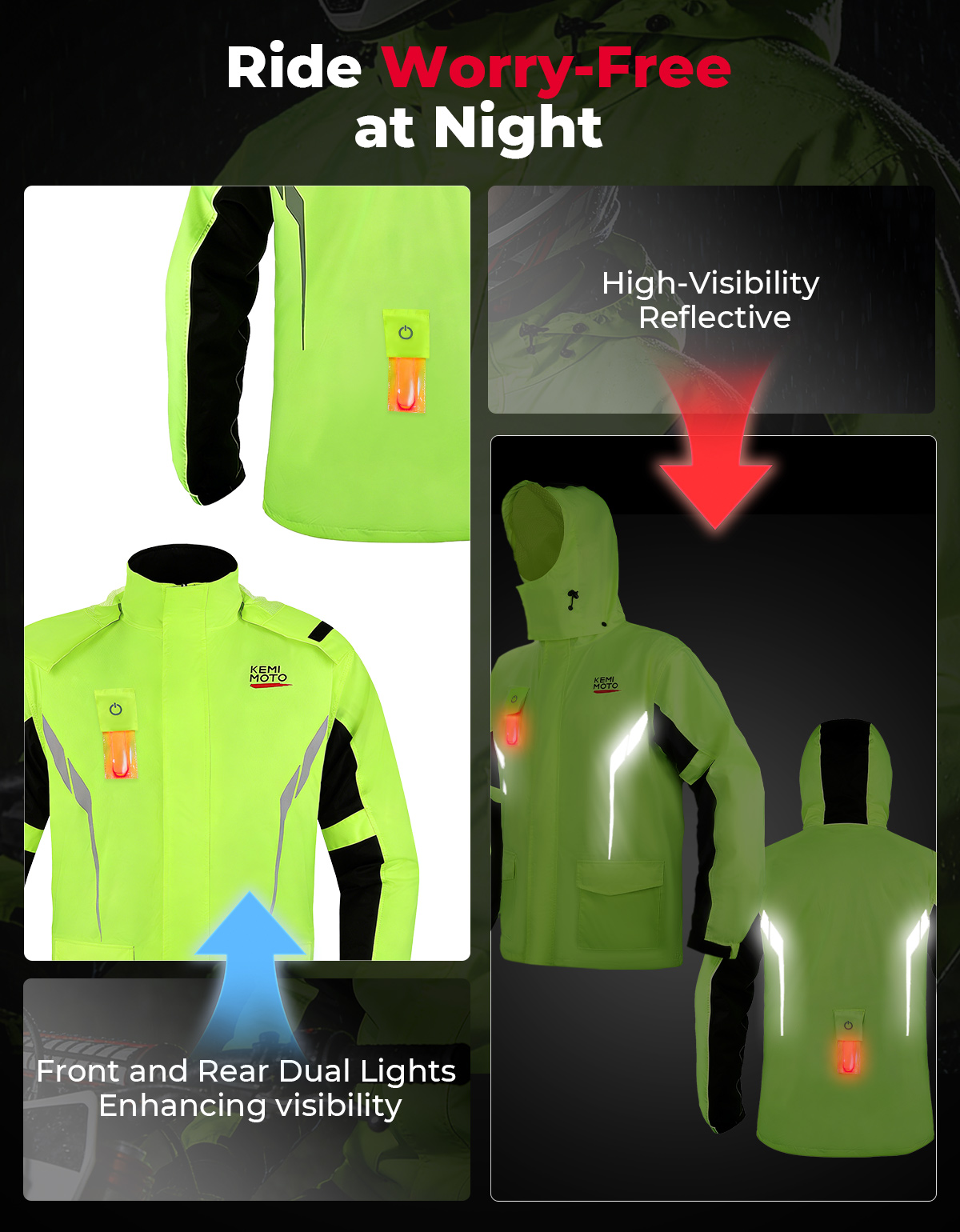 KEMIMOTO Unisex Waterproof Rai - Motorcycle Gear For Men recension och pris