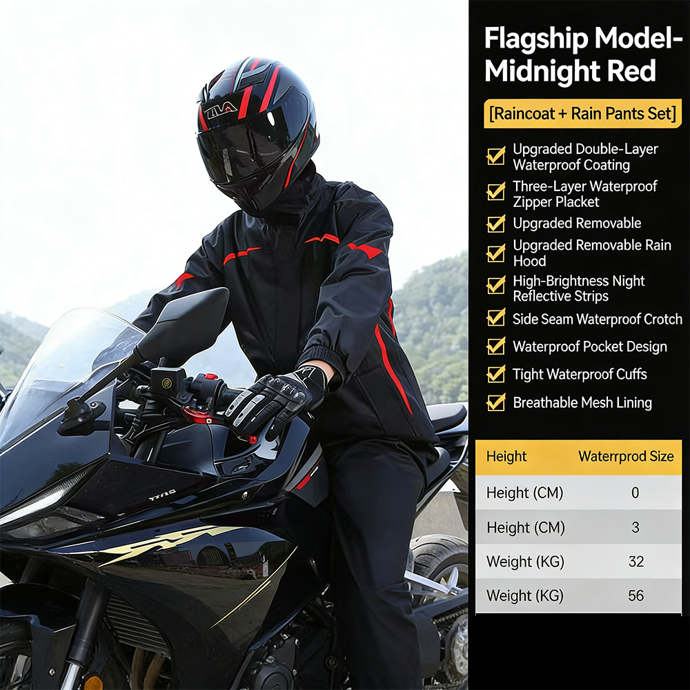Motorcycle Rain Suit Men Women - Motorcycle Gear For Men recension och pris